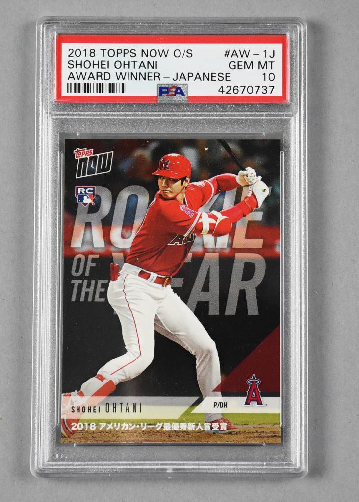 2018 Topps Shohei Ohtani Award Winner. PSA GEM MT 10 (1 of 2)
