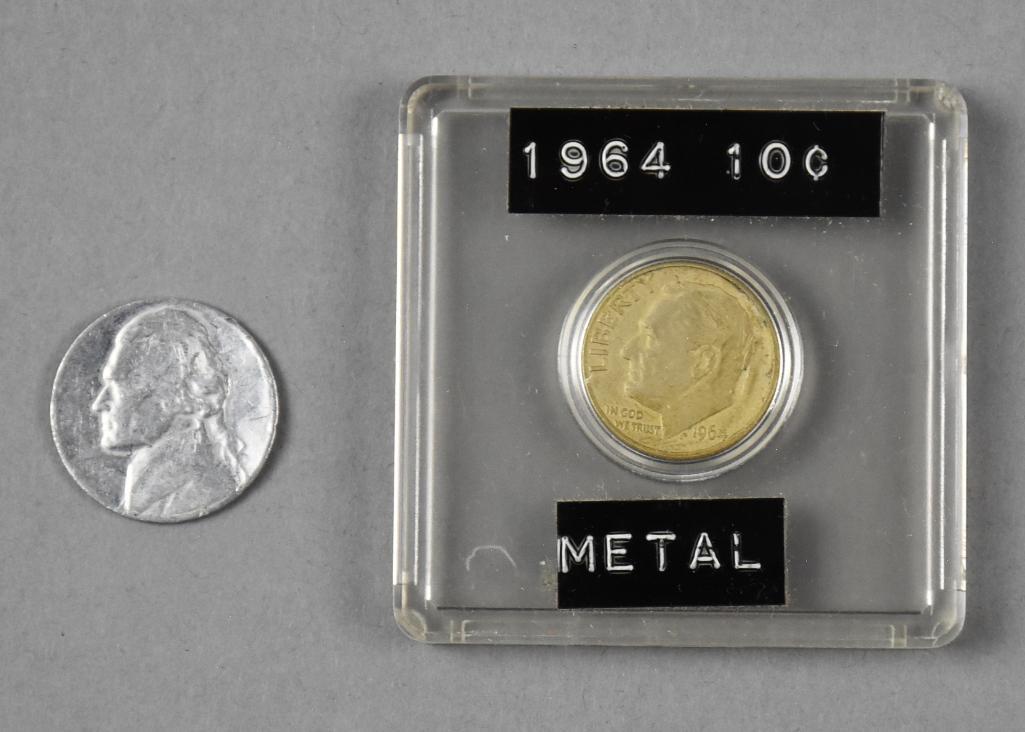 US Mint Error Coins, Nickel and 1964 Dime (1 of 3)