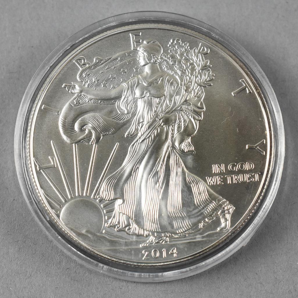 2014 Walking Liberty 1 Oz. Silver Dollar (1 of 2)
