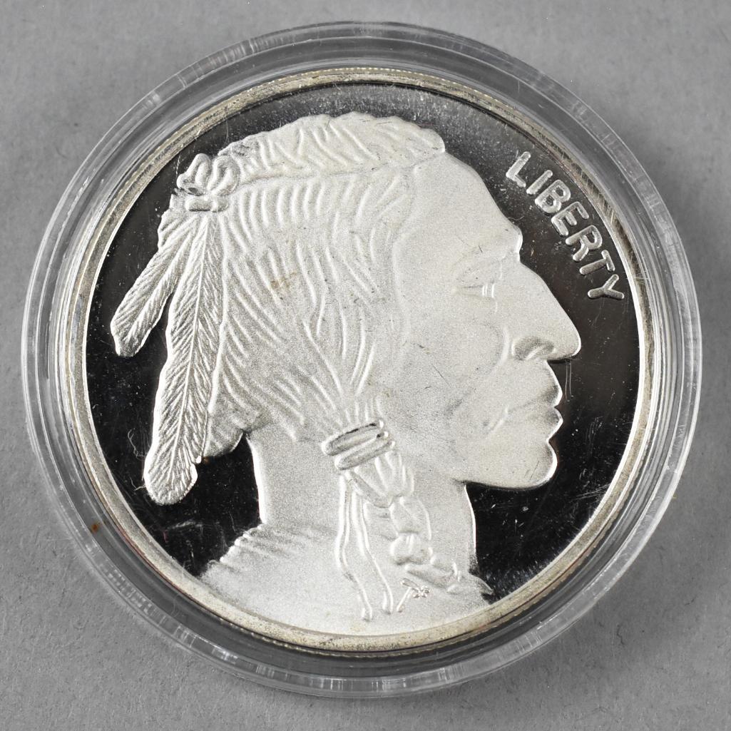 Indian Head/Buffalo Nickel 1 oz Fine Silver (1 of 2)