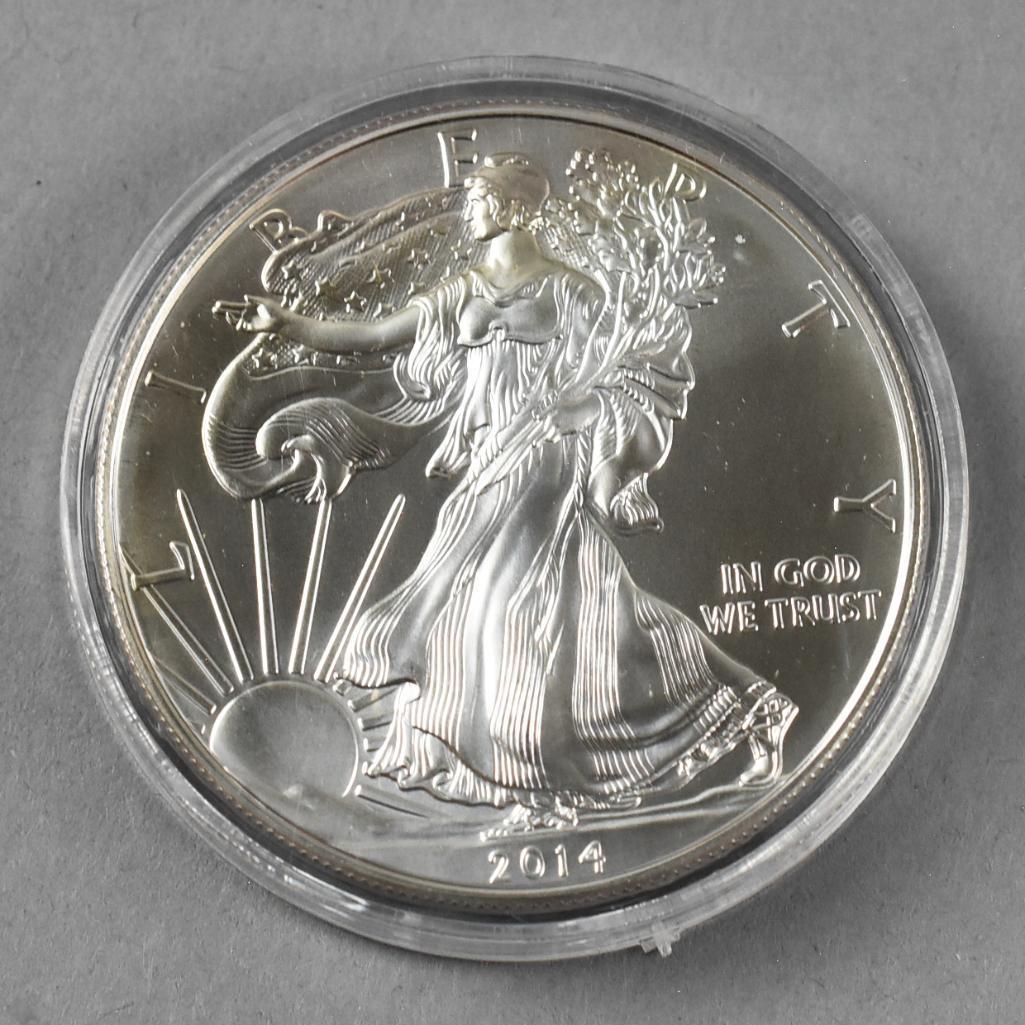 2014 Walking Liberty 1 Oz. Silver Dollar (1 of 2)