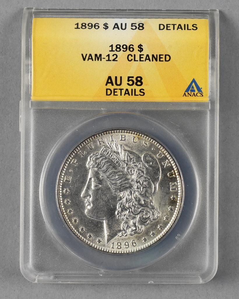 1896 Morgan Silver Dollar, ANACS AU 58 (1 of 2)