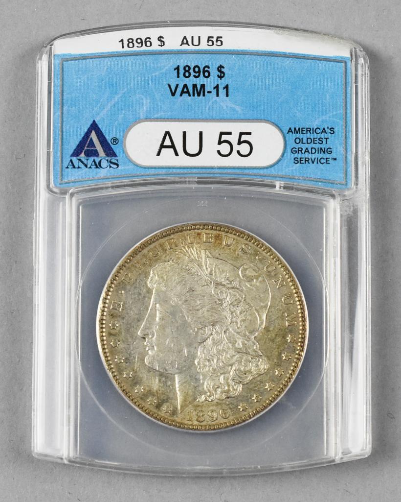 1896 Morgan Silver Dollar, ANACS AU 55 (1 of 2)