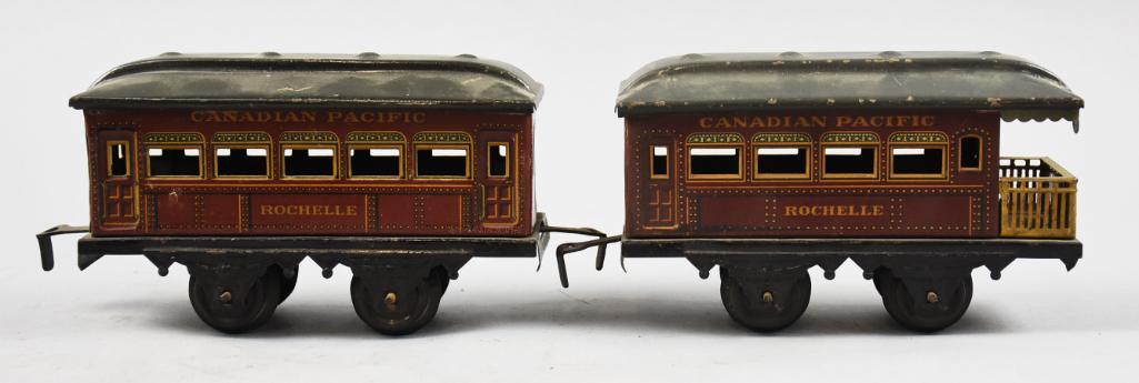 Prewar Bing Canadian Pacific Rochelle Passenger Cars (1 of 8)