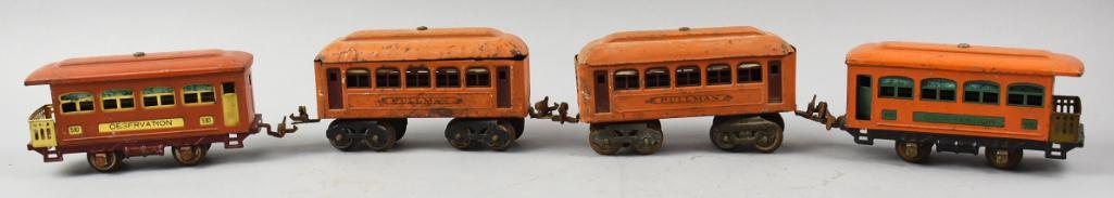 Prewar Lionel Lines Tin Litho Pullmans & Observation (1 of 4)