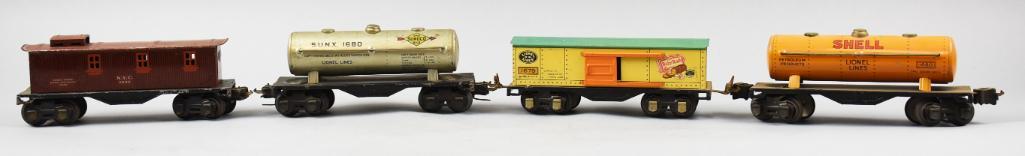 Prewar Lionel Train Cars, Tankers, Baby Ruth & Caboose (1 of 9)