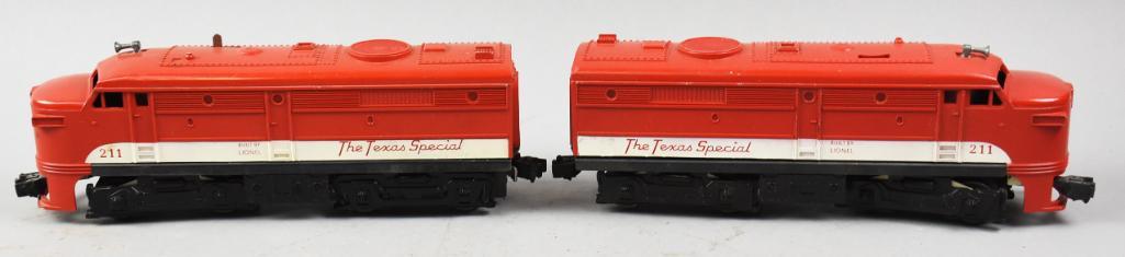 Postwar Lionel Texas Special Diesel & Dummy, No. 211 (1 of 6)