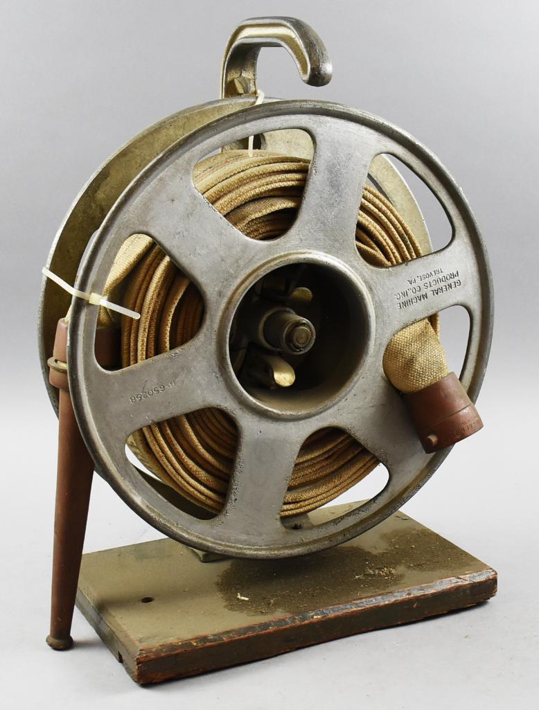 Vintage Linen Fire Hose, General Machine Products (1 of 10)