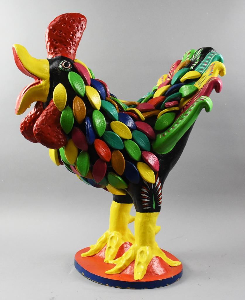 Gerardo Ortega Mexican Folk Art Rooster Sculpture (1 of 11)