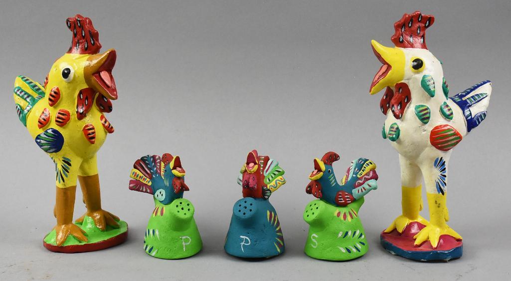 Gerardo Ortega Mexican Folk Art Rooster Shakers & More (1 of 5)