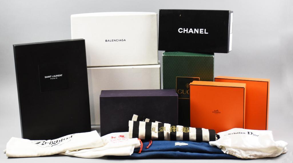 Lot Misc Designer Boxes & Dust Covers, Hermes, Prada + (1 of 7)