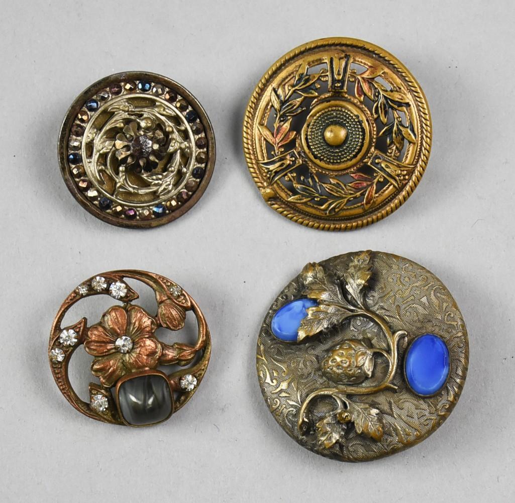 c1890 Button Lot, Paste, Gems (1 of 2)
