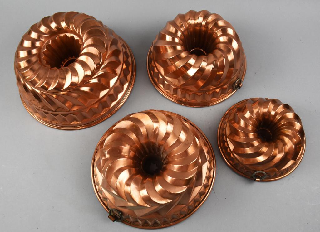 Antique Christian Wagner Copper Cake Molds (1 of 7)