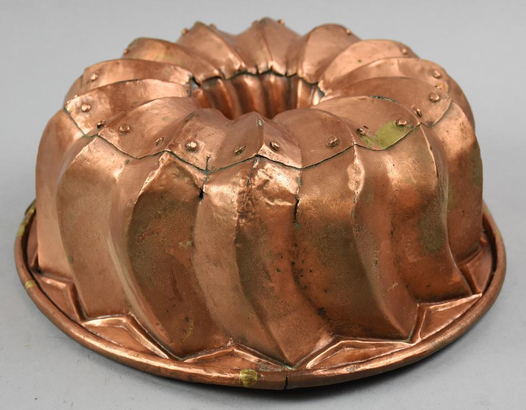 Antique Primitive Copper Bunt Cake Mold (1 of 6)