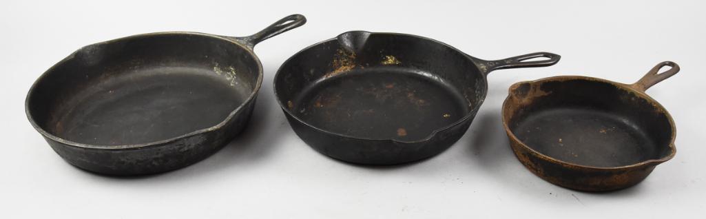 Antique Cast Iron Skillets, Wagner Sidney, Griswold (1 of 7)