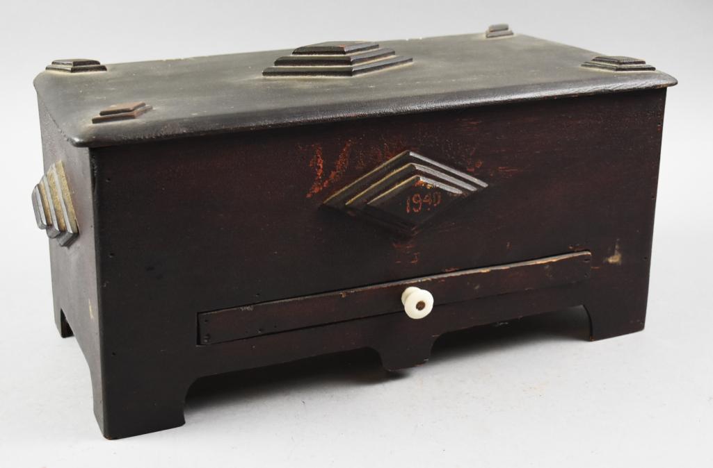 1940 Miniature Blanket Chest, Hand Crafted (1 of 8)