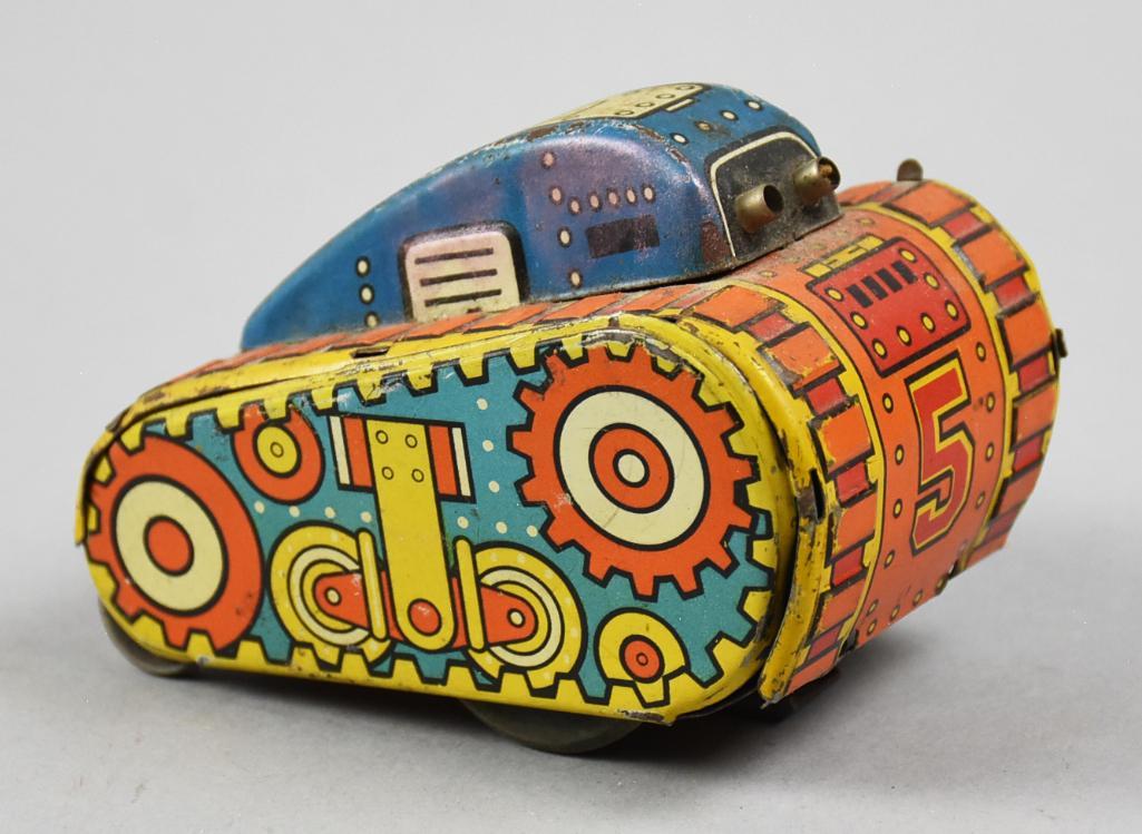 Vintage Mar/Marx Tin Turn-Over Tank (1 of 6)