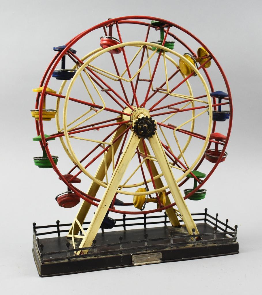 Vintage Tinplate Colorful Ferris Wheel (1 of 7)