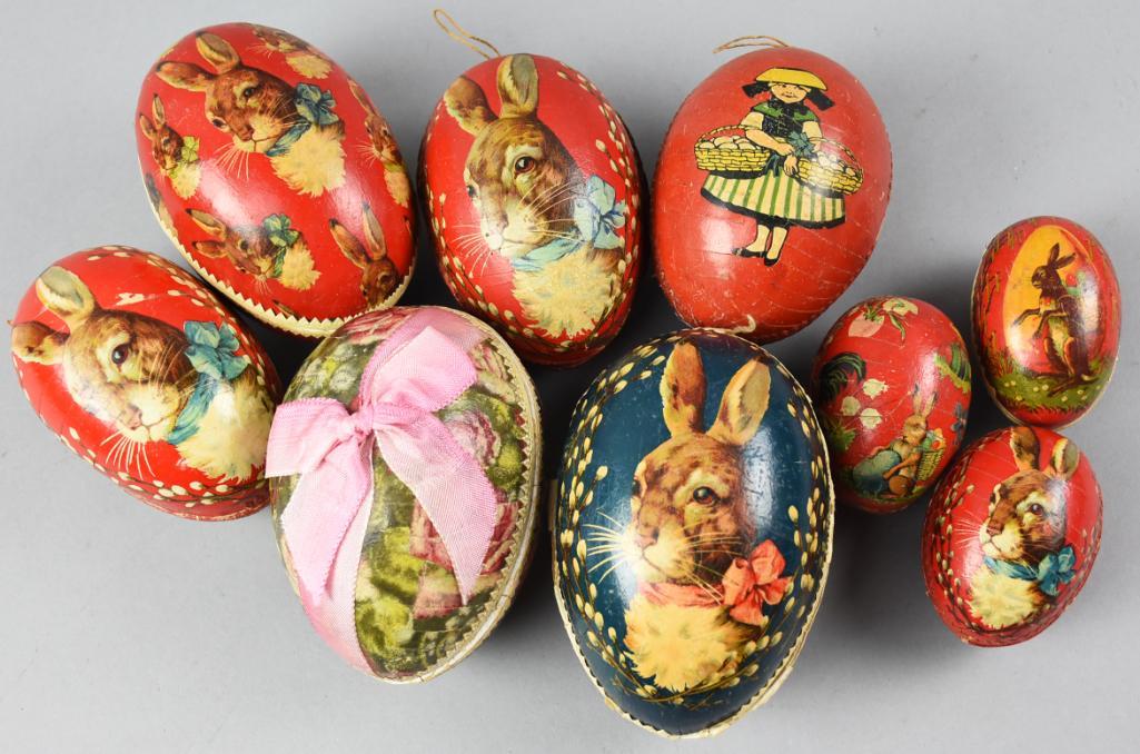 (9) Vintage German Easter Egg Candy Containers (1 of 8)