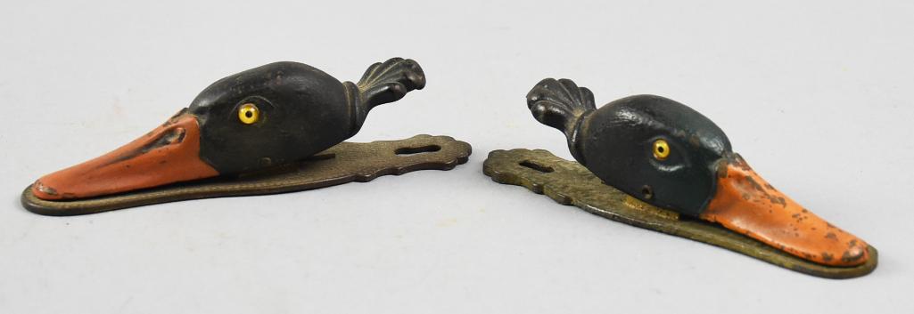 Victorian Brass Figural Duck Head Letter Holders (1 of 6)