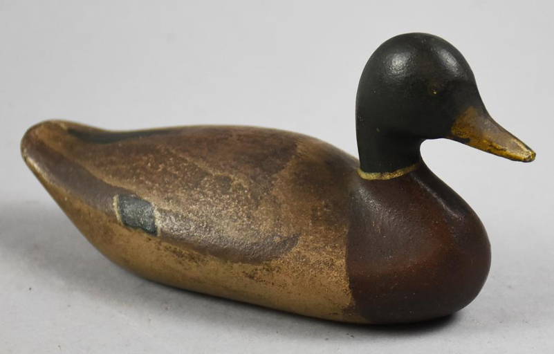 Antique Heavy Carved Duck Decoy