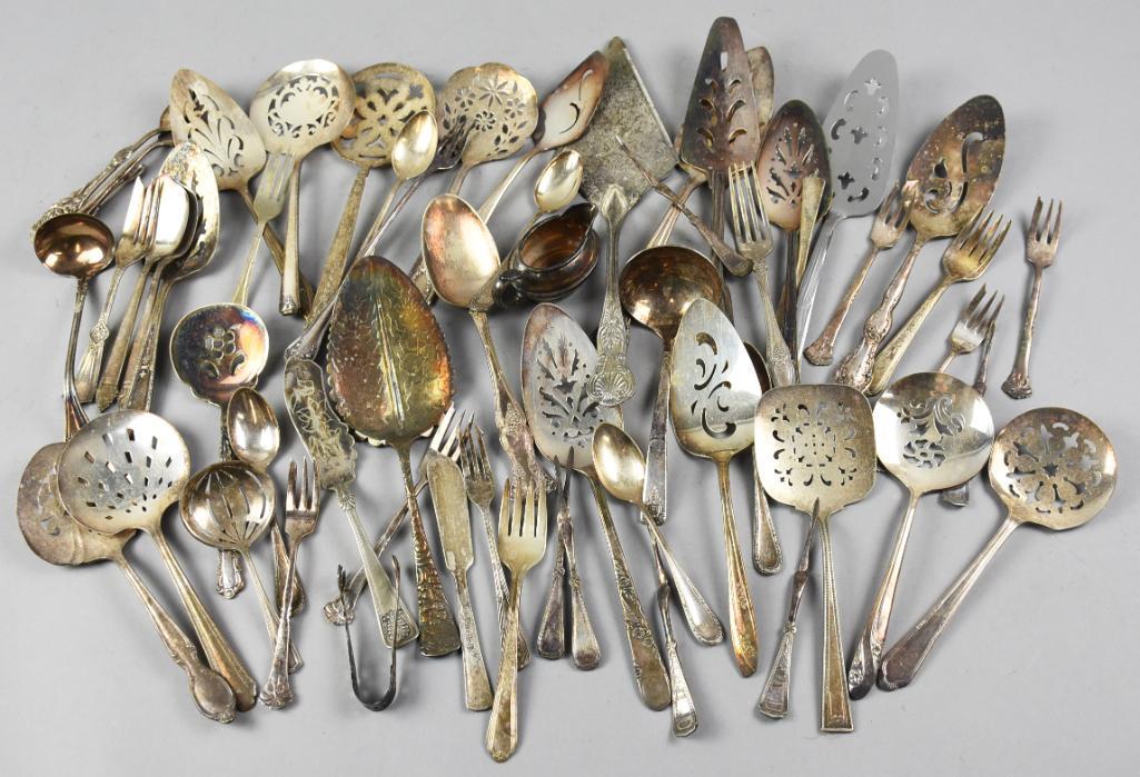 Huge Lot Vintage Silverplate Flatware & Service Pieces 5LB! (1 of 10)