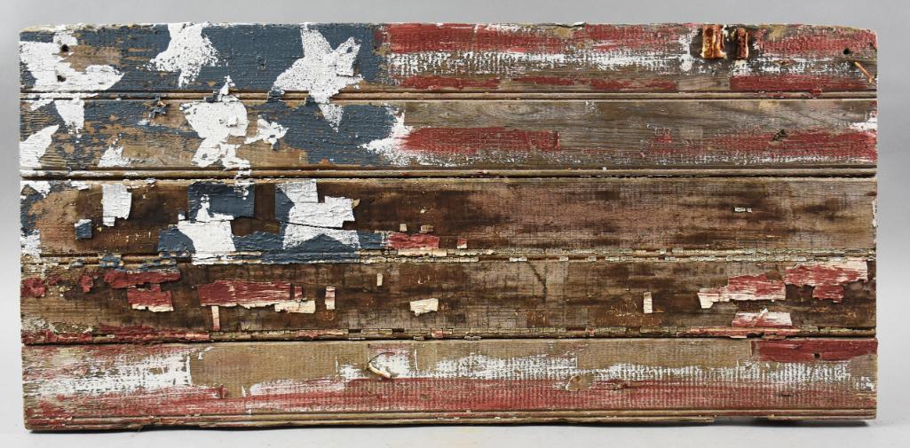 Antique Americana Folk Art American Flag 10 Star (1 of 7)