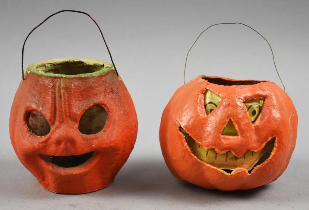Vintage Papier Mache Jack O' Lantern Candy Containers (1 of 7)