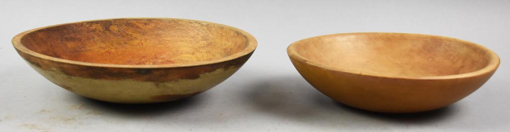 19th C Primitive Turned Wood Farmhouse Bowls (1 of 5)