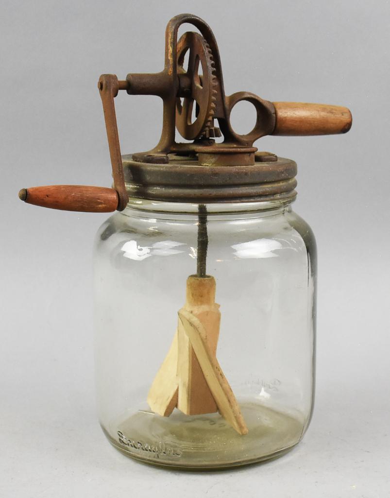 Antique Butter Churn, Duraglas Jar (1 of 8)