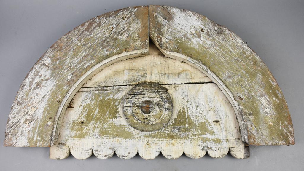 19th C Primitive Painted Cornice, Wall Art (1 of 11)