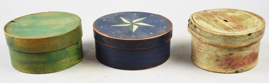 19th C Primitive Antique Painted Pantry Boxes (1 of 7)