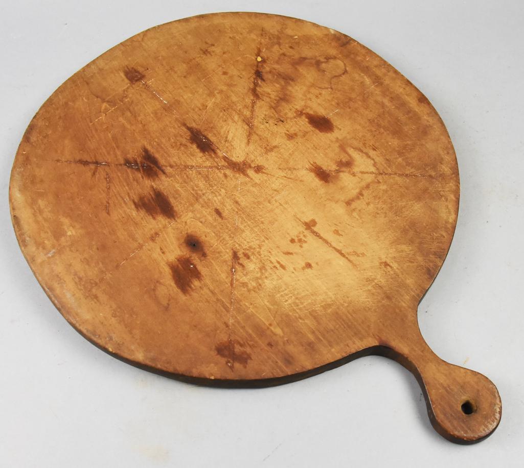 Primitive Antique Pine Bread Board w/ Handle (1 of 5)