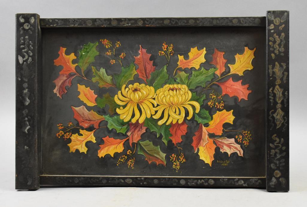 Beautiful Hand Painted Tray Wall Hanging (1 of 9)