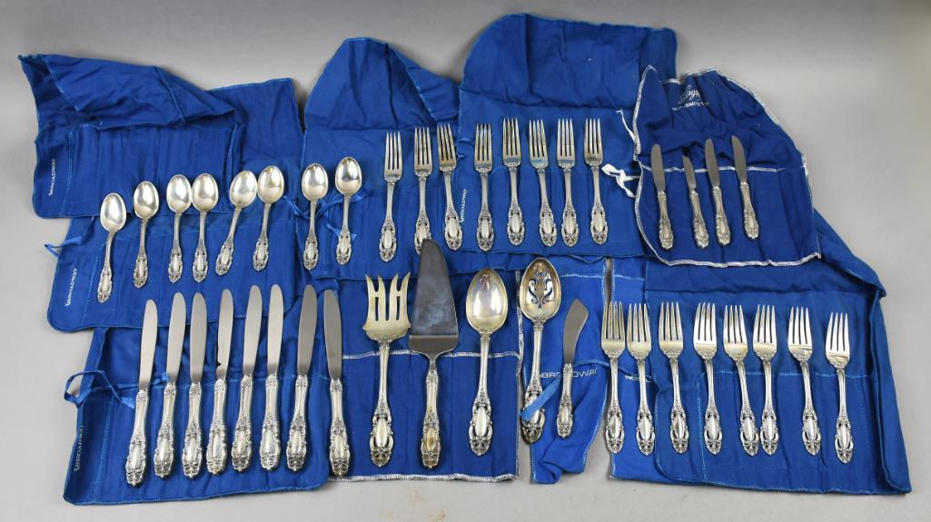 1973 Towle Grand Duchess Sterling Service 8ppl (1 of 9)