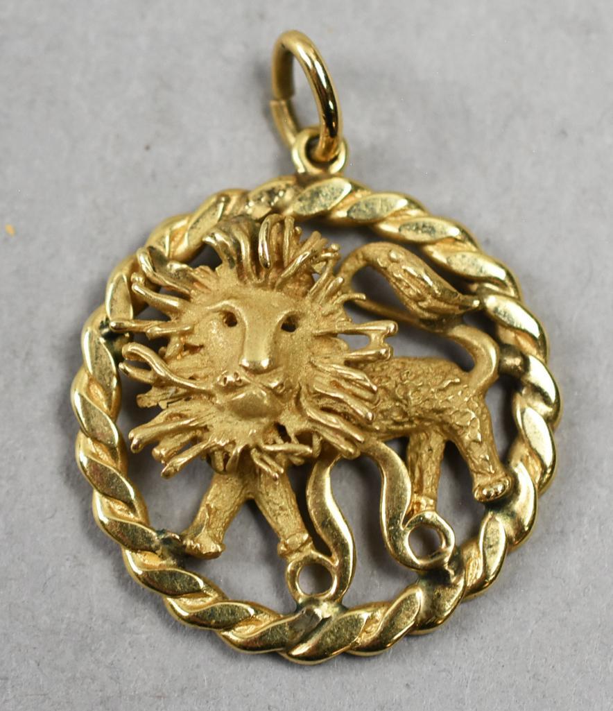 Vintage 14K Zodiac Charm/Pendant - Leo (1 of 3)