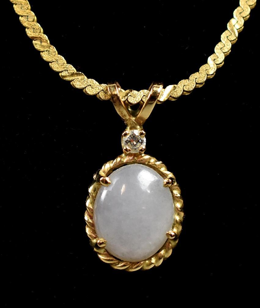 14K Diamond, Quartz Necklace/Multi Function Earrings (1 of 11)