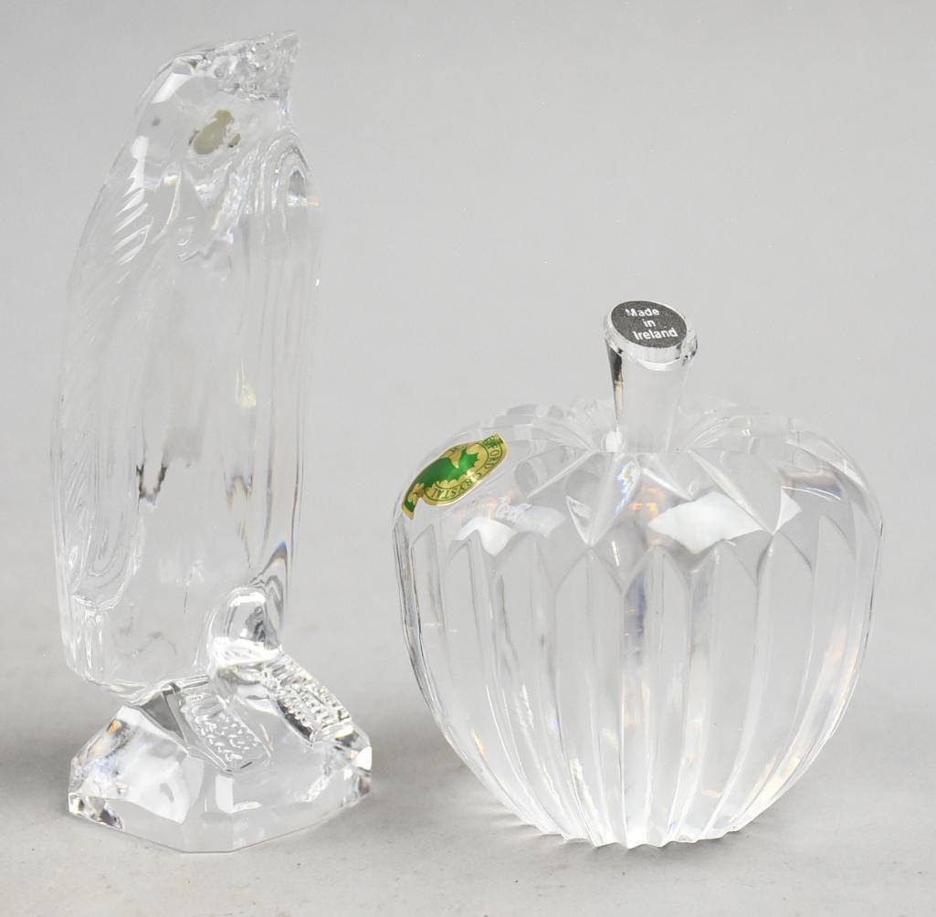 Waterford Crystal - Penguin & Apple Paperweights BOXES (1 of 6)