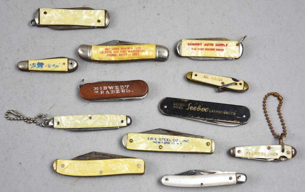 (12) Vintage Advertising Pocket Knives (1 of 6)
