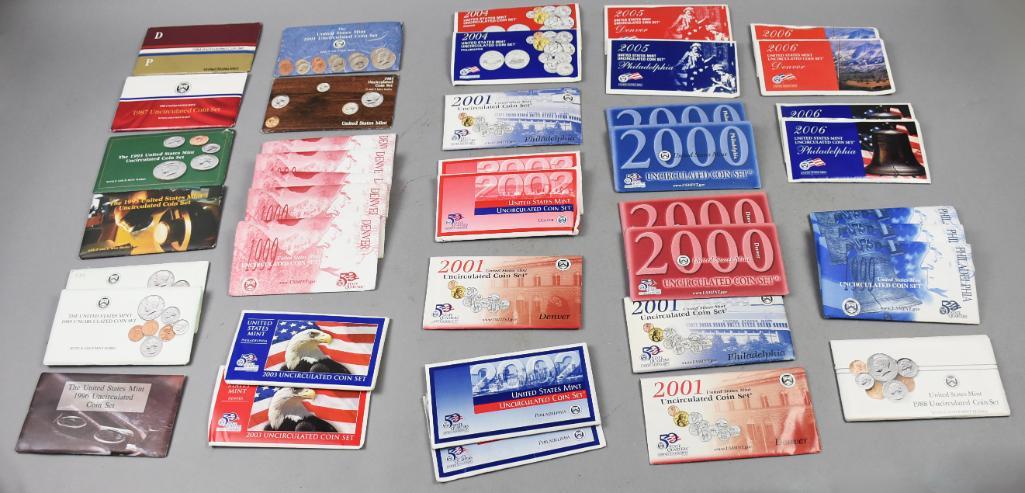 Huge Lot 1980s-2000s US Mint Uncirculated Coin Sets (1 of 5)
