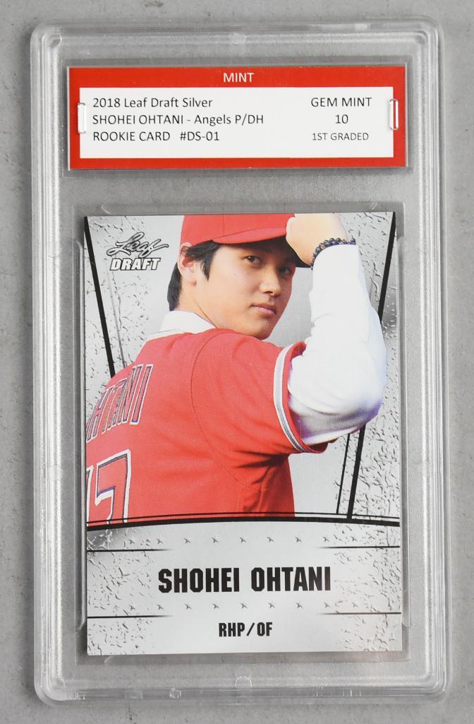 2018 Leaf Draft Shohei Ohtani Rookie Card-GEM MINT 10 (1 of 2)
