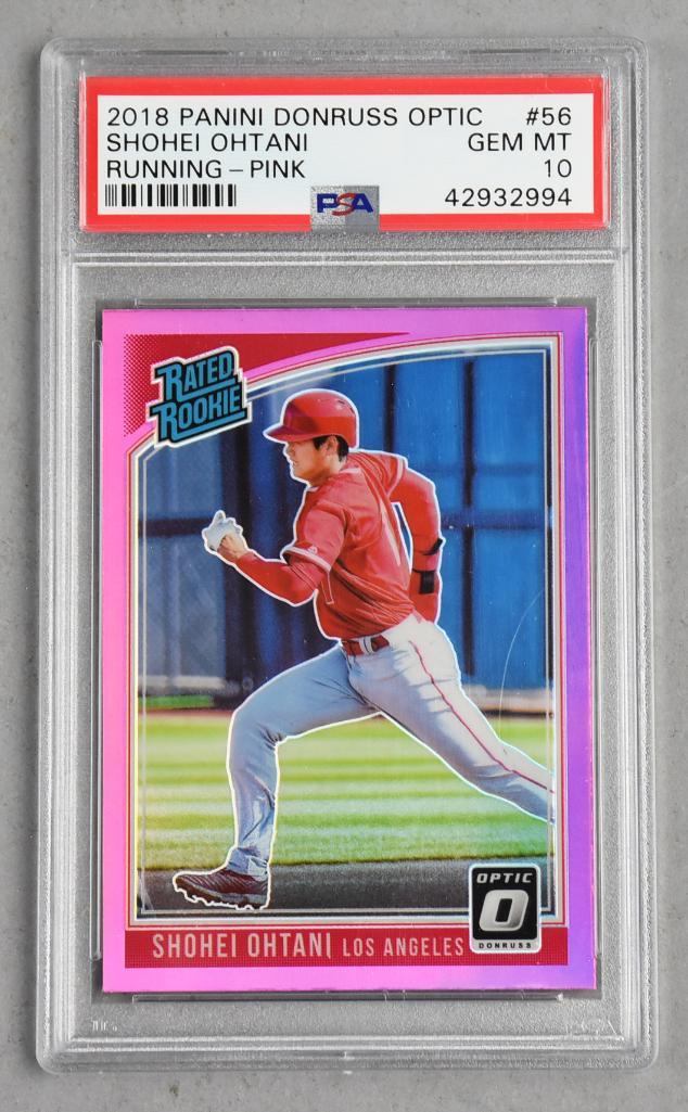 2018 Panini Donruss Ohtani Running Pink PSA GEM MT 10 (1 of 2)