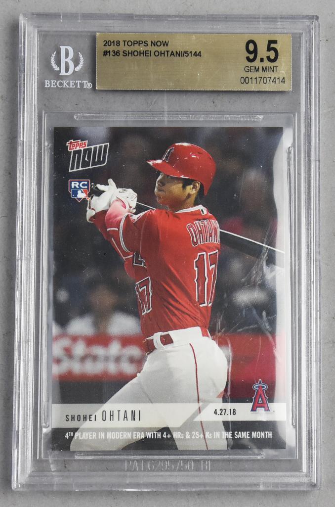 2018 Topps Now Shohei Ohtani, PSA GEM MT 9.5 (1 of 2)