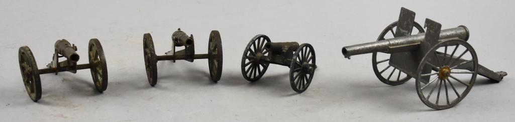 Vintage Toy Cast Lead and Brass Cannons (1 of 7)