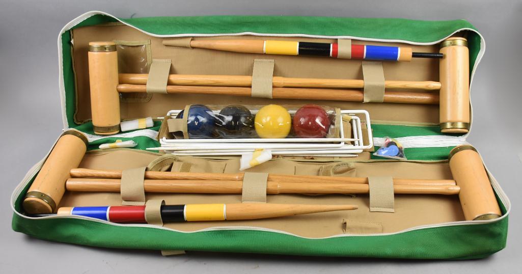 Vintage Forster Croquet Set, Original Carrying Case (1 of 5)