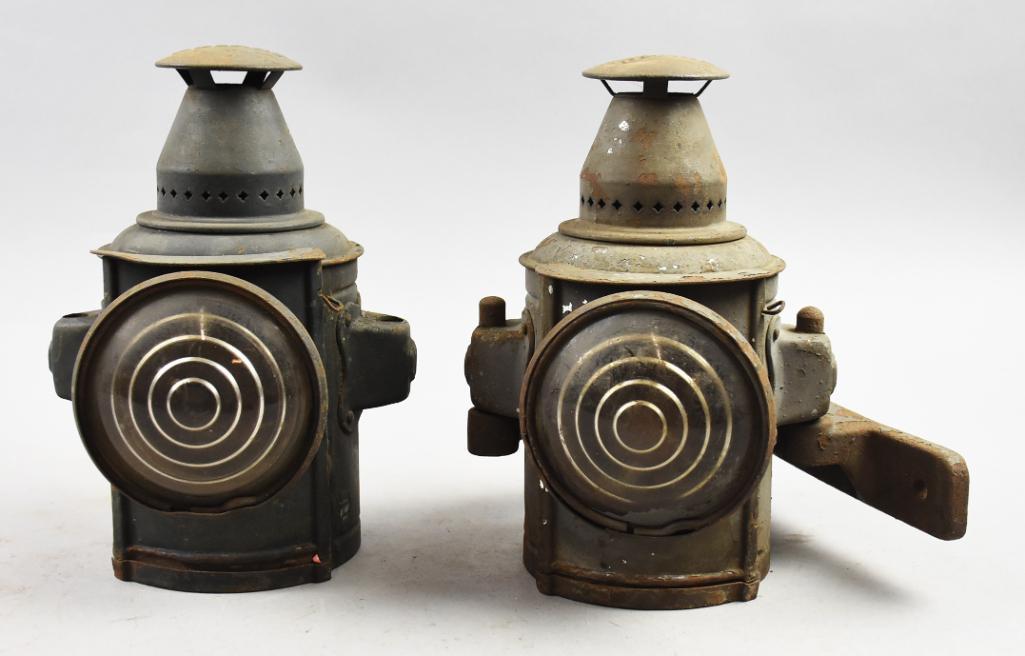 c1920 Adlake Semaphore Truck Lamps (1 of 6)