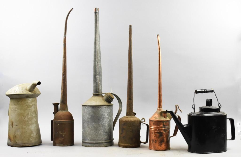 Vintage/Antique Railroad Oil Cans, AT& SF, NYC-PA And More (1 of 11)