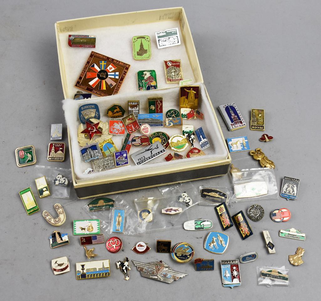 Vintage Russian Lapel Pins, Unchecked (1 of 9)