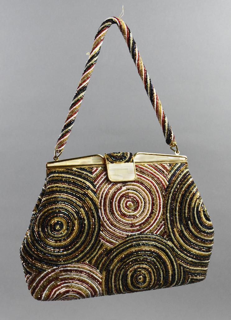 c1960 Hand Made Beaded Evening Purse MCM (1 of 10)