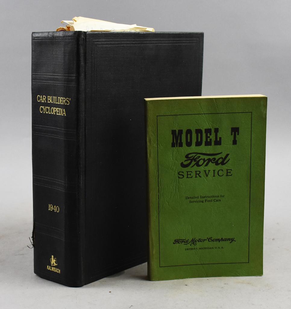 1940 Car Builder's Cyclopedia & Model T Service Manual: These are great looking books to add to your automobile collectibles. First the Model T Service manual, which is a reprint. and this great Car Builder's Cyclopedia from 1940. Lots of great information
